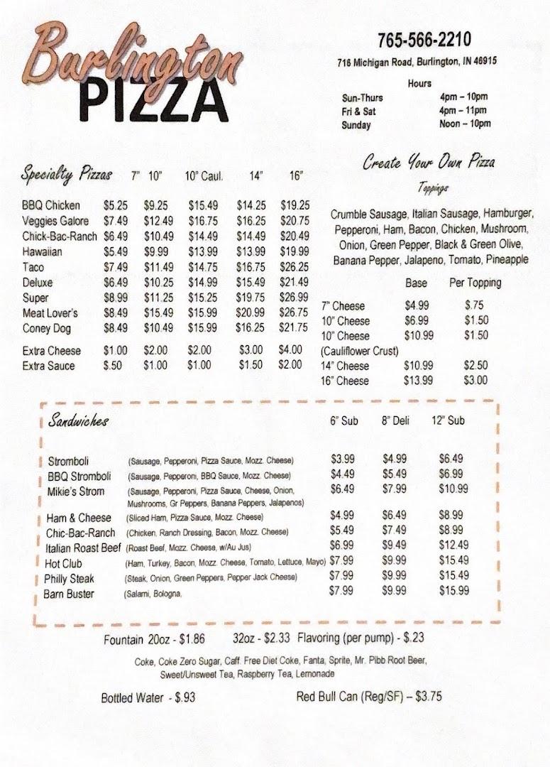 Burlington Pizza/The Barn